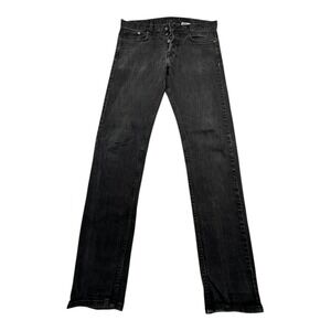 H&M Divided Slim Fit Black Denim Jeans Men's Size 32x32